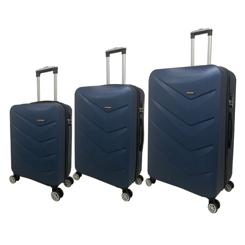Set de Maletas Avellaneda 19", 25" y 29" Peak Tour Azul image number null