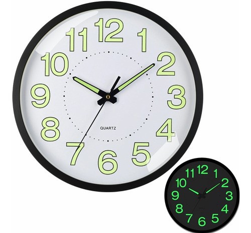 Reloj De Pared,30 cm Grande Moderno Luminoso Reloj De Pared. image number null