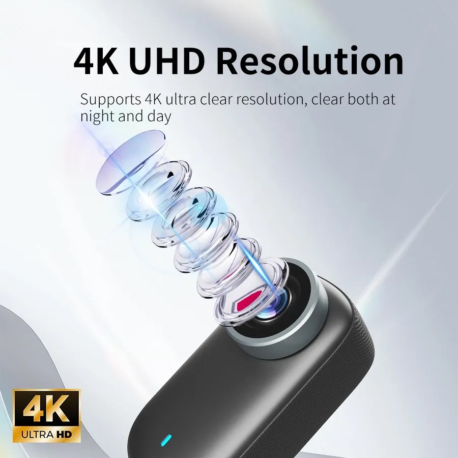 4k C&aacute;mara De Acci&oacute;n Mini C&aacute;mara Corporal Impermeable Deportiva Wifi C&aacute;mara V&iacute;deo,Battery 1000mah,Mini c&aacute;mara image number null