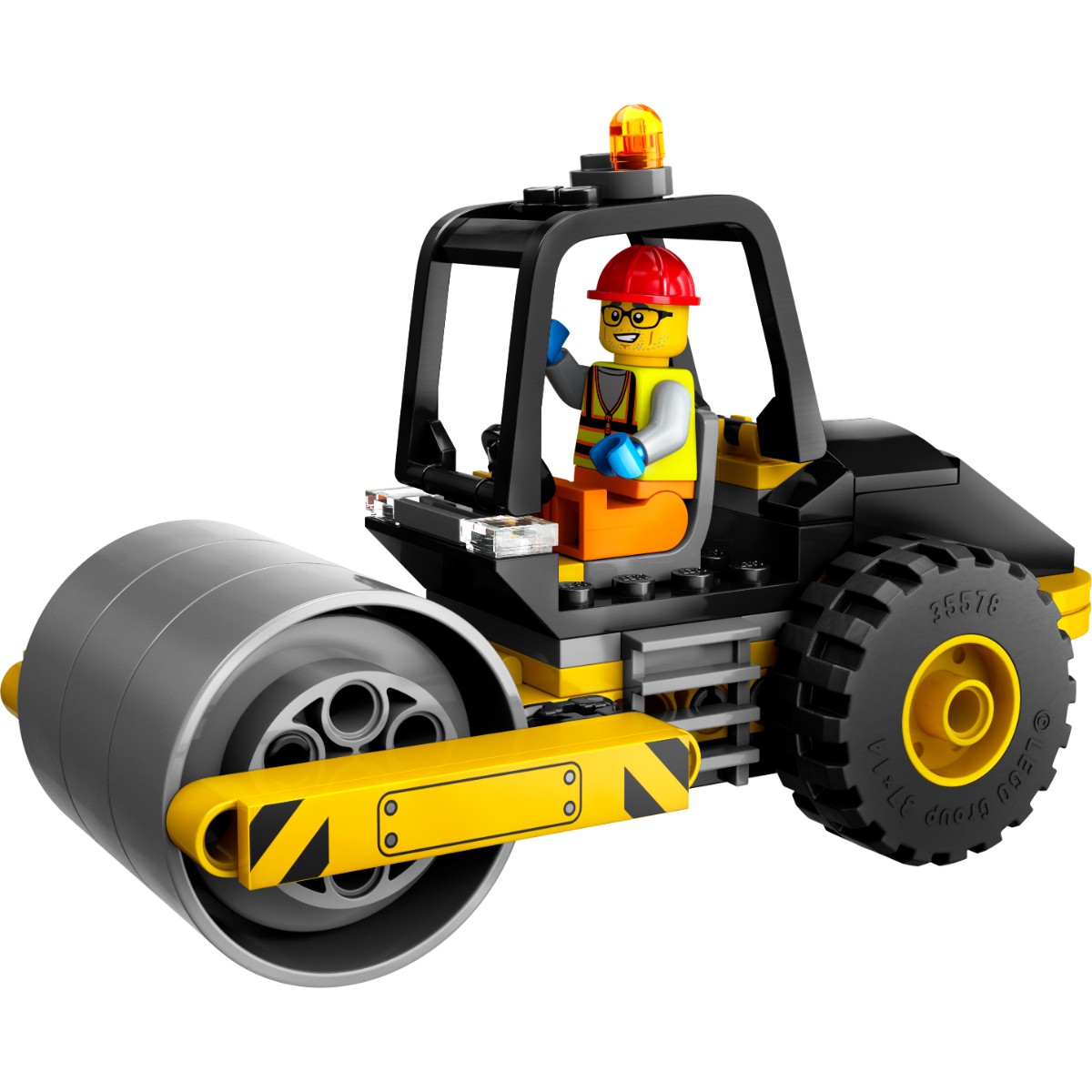 Set LEGO City Aplanadora 60401 78 Piezas COLOR AMARILLO Con Minifigura Desde 5 A&ntilde;os Veh&iacute;culo De Construcci&oacute;n image number null
