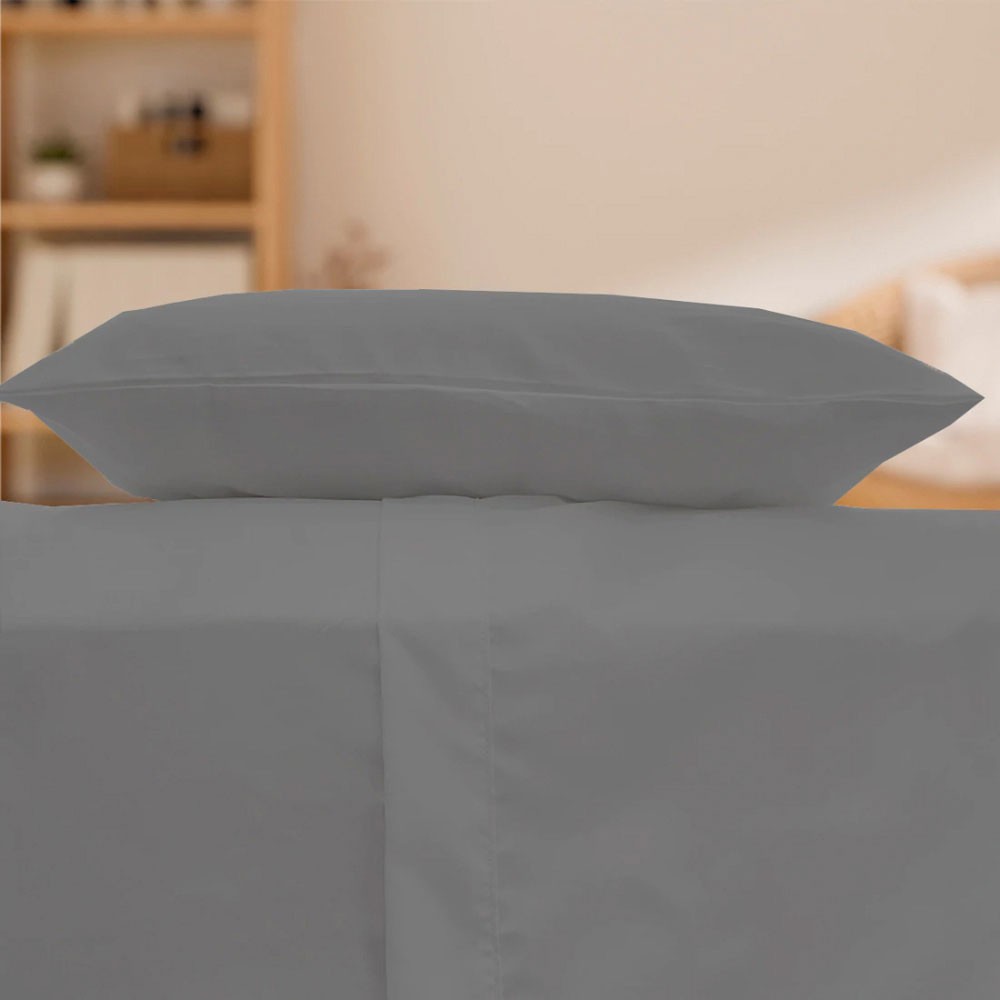 S&aacute;banas Queen Size Spring Air Basic Grey + 2 Almohadas Spring Air Osos image number null