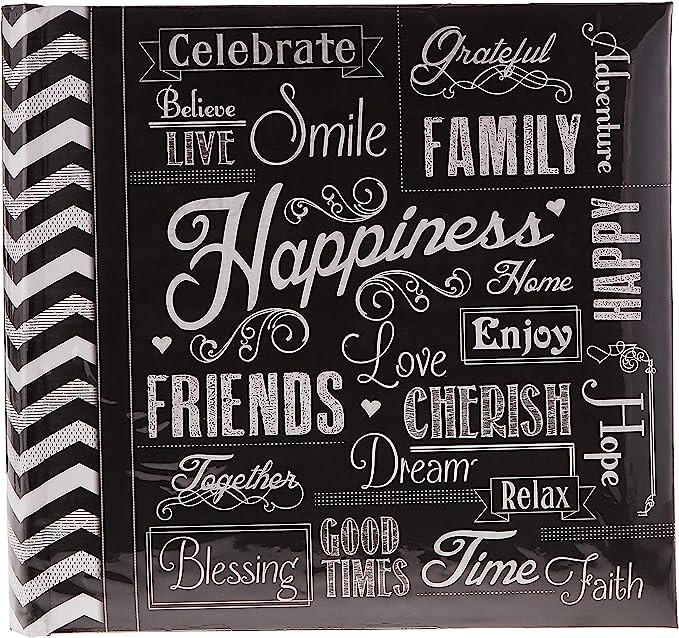 A Pioneer Photo Albums EV-246CHLK &Aacute;lbum de Fotos Happiness 4 x 6 Pulgadas. image number null