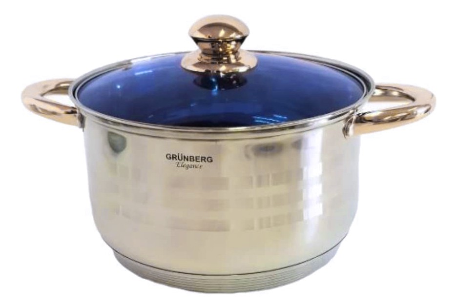 Bater&iacute;a De Cocina 13 Piezas Acero Inoxidable Quir&uacute;rgico 7 Capas Grunberg Grl899 Plateado image number null