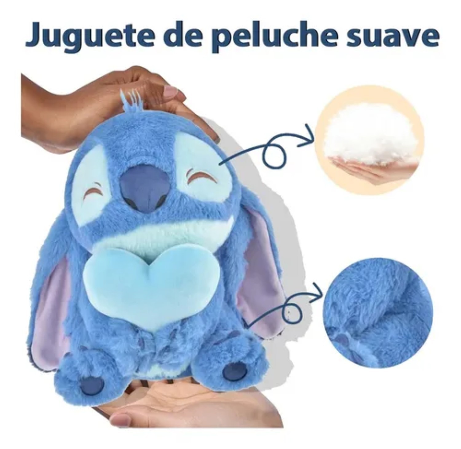 Stitch Peluche Juguetes Corazon Azul image number null