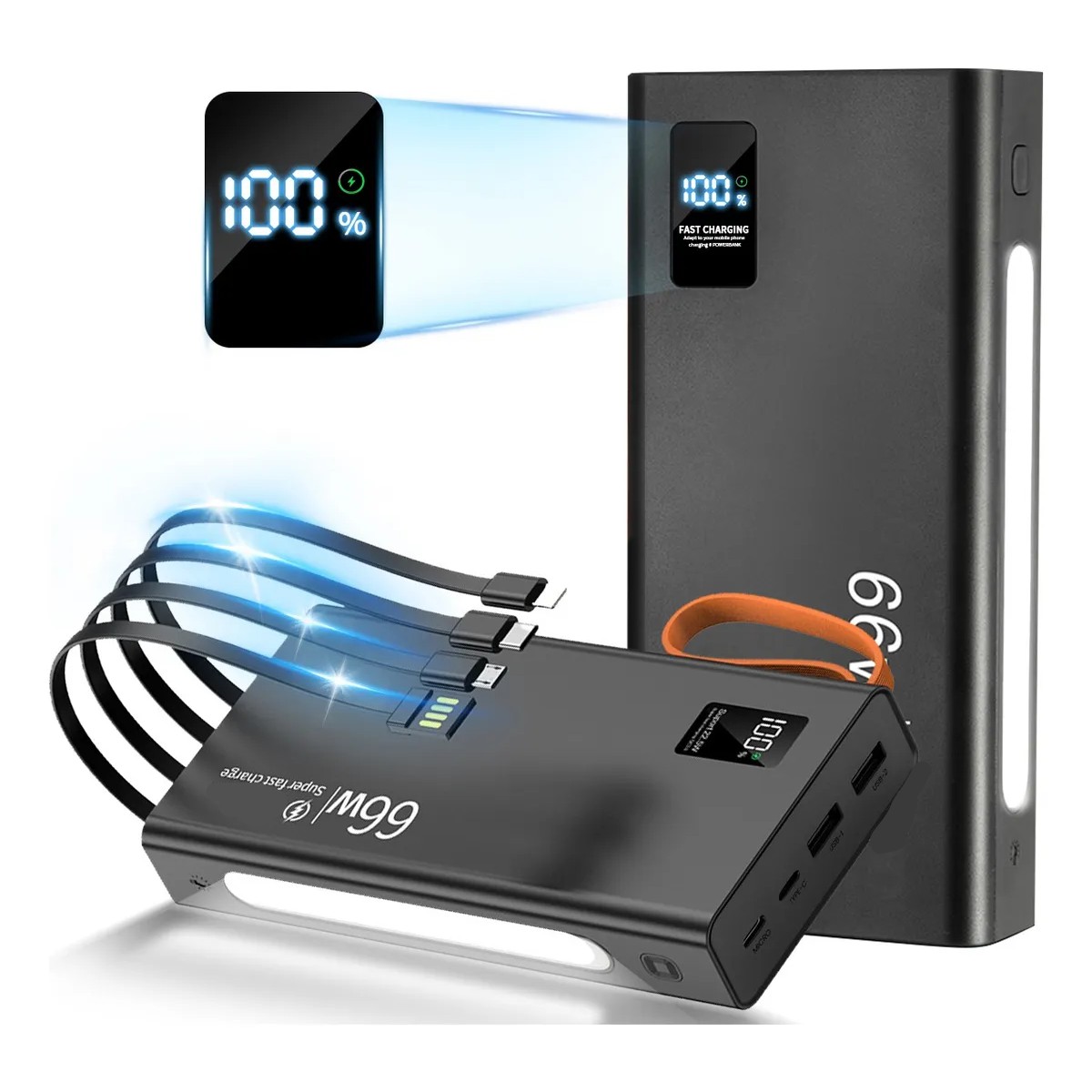 Power Bank 35000mah Bater&iacute;a Port&aacute;til Pila 66w Carga R&aacute;pida image number null