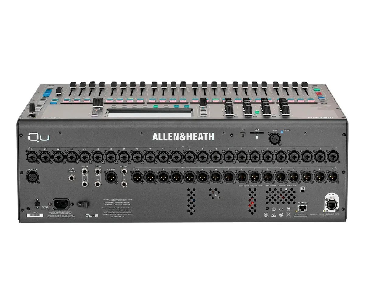Mezcladora Digital ALLEN & HEATH QU-6 Con 24 Preamplificador image number null