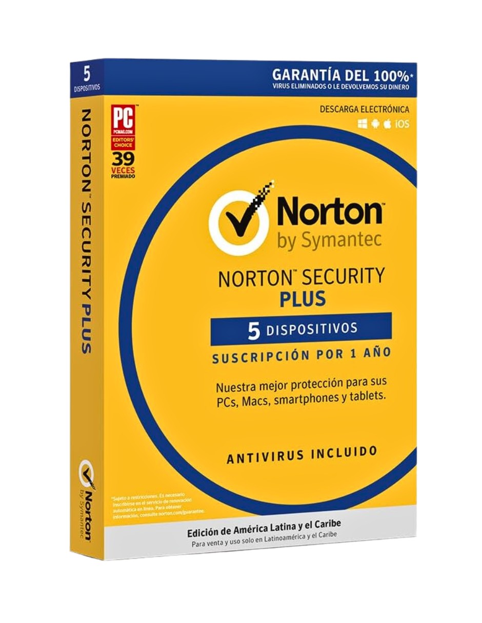 NORTON SECURITY PLUS 5 DISP 1 A&Ntilde;O image number null