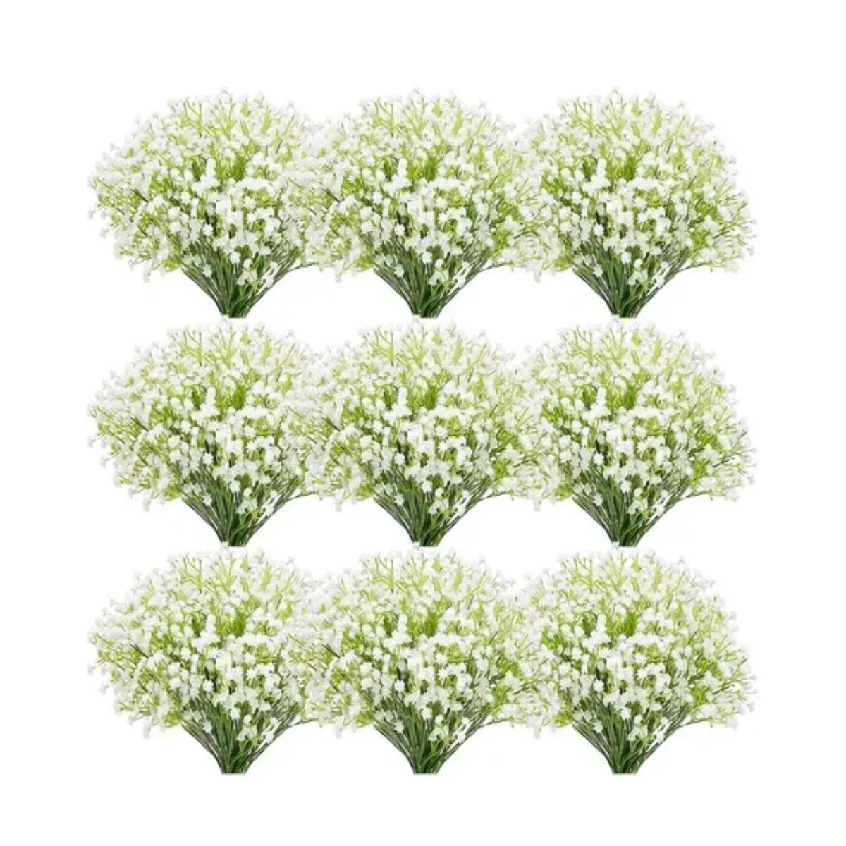 60pcs Flores Gypsophila Artificiales Para Ramo De Decoracion Blanco image number null