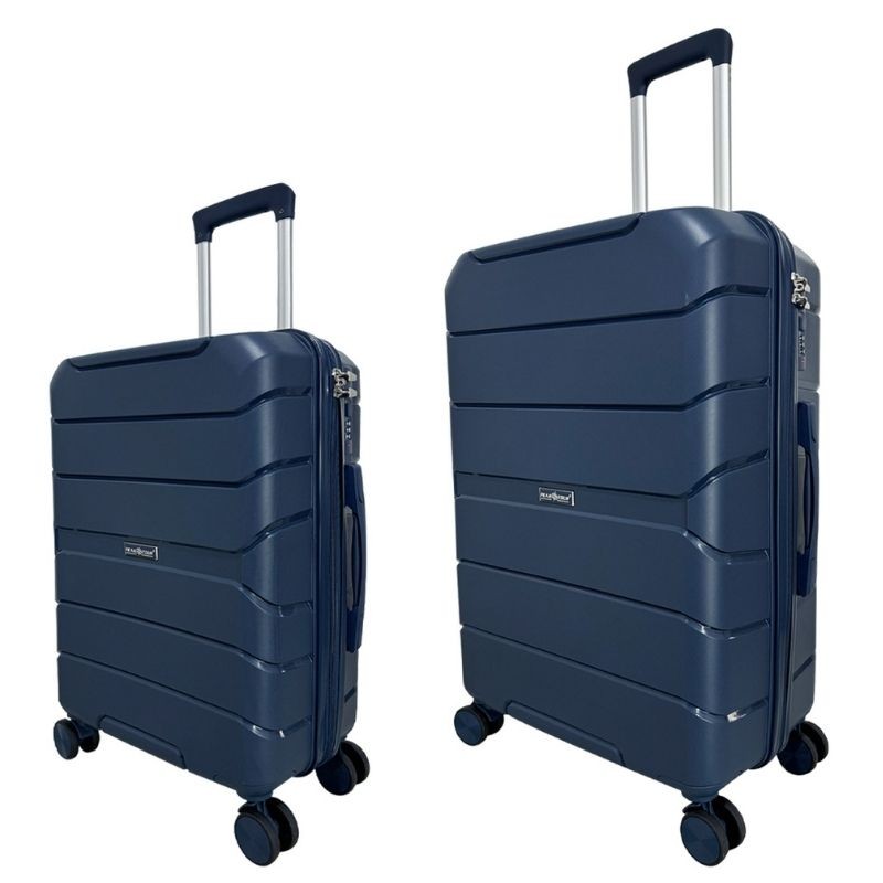 Set de Maletas Gibraltar 20" y 24" Peak Tour Candado Combinaci&oacute;n Azul image number null