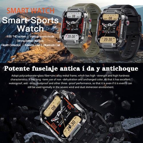 Reloj inteligente MK66 Tactical image number null