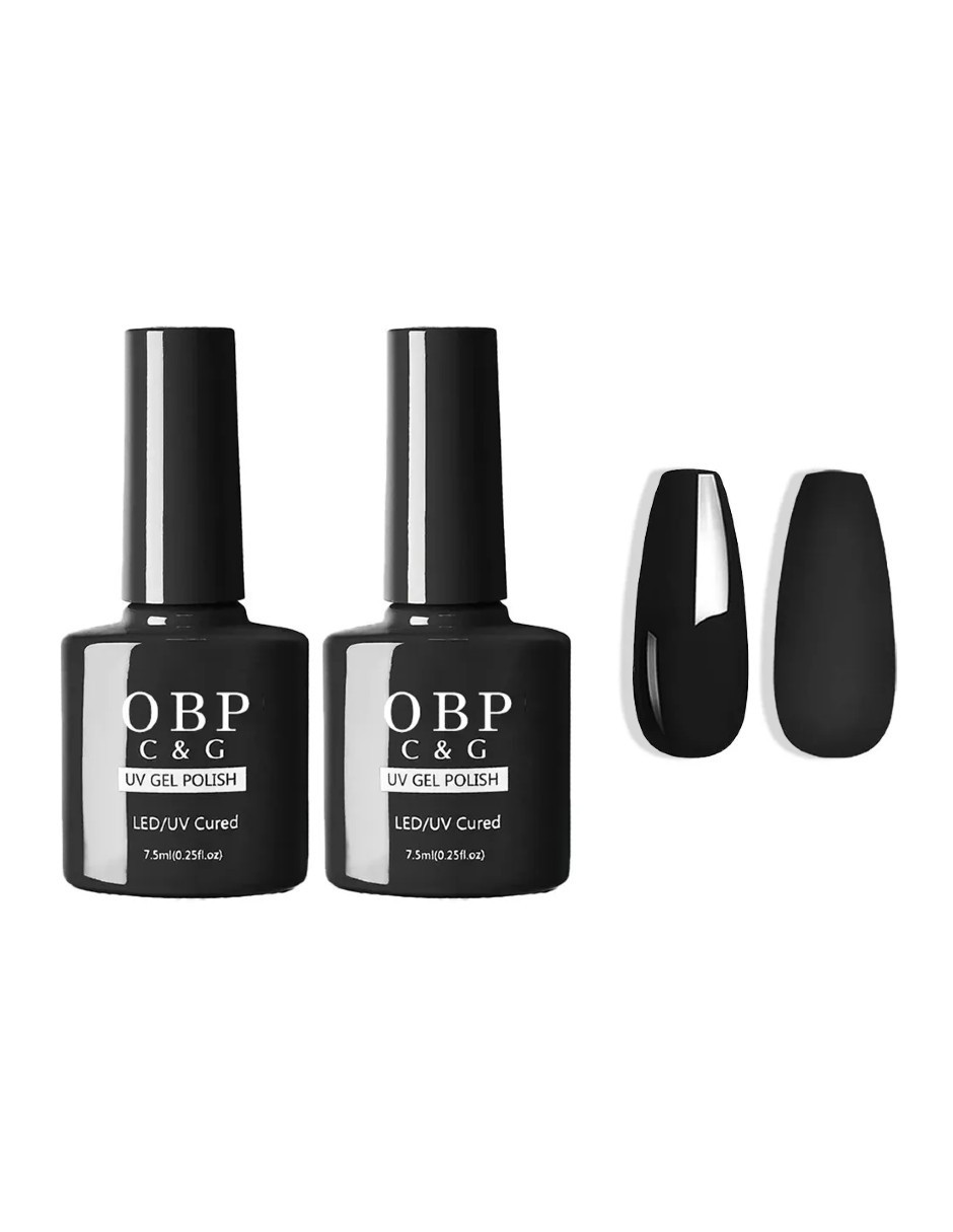 Kit Gel Esmalte Semipermanente Negro 7.5m image number null