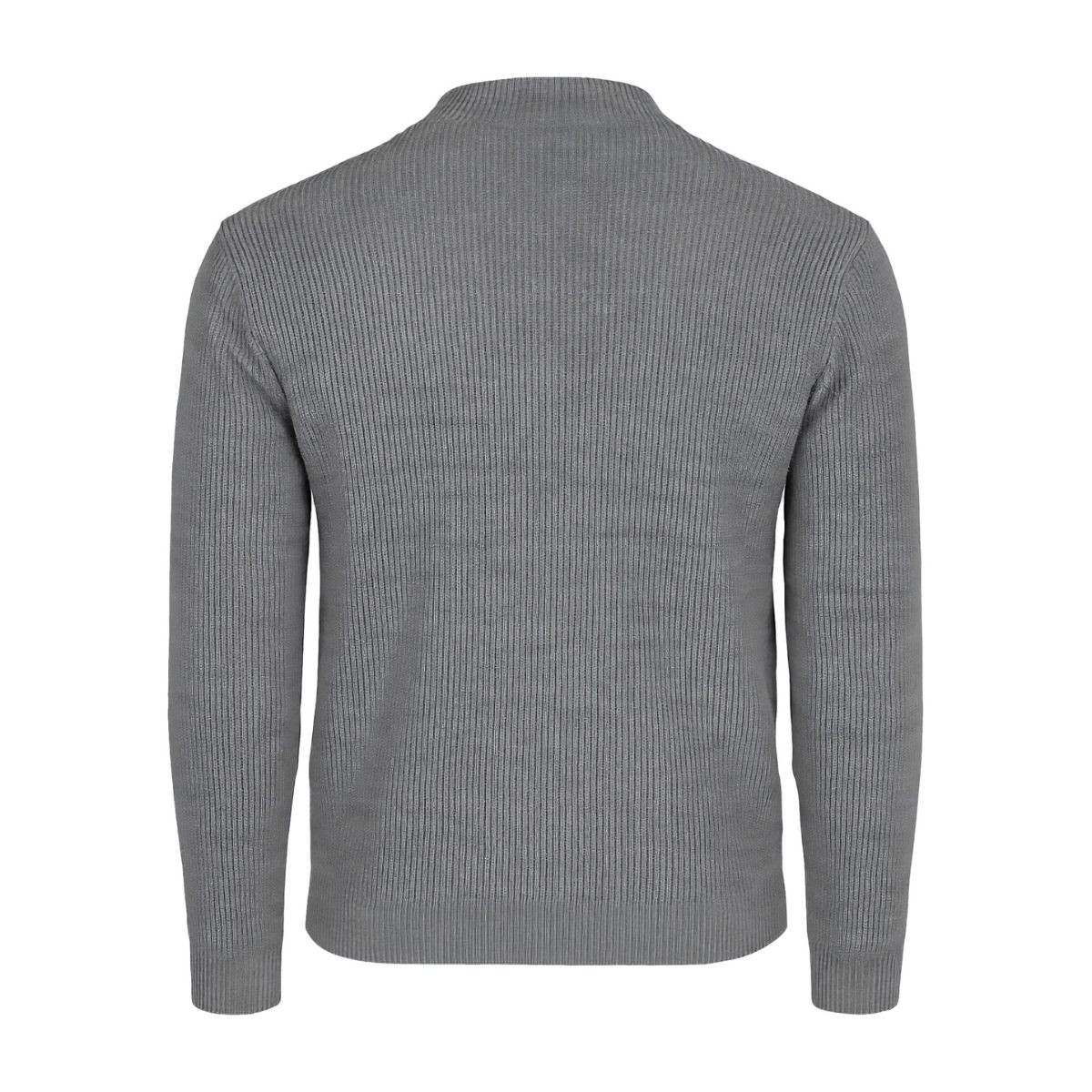 Su&eacute;ter Tejido Cuello Alto Color Gris Con Botones Para Hombre CHB Chili Beans Clothing Co. image number null