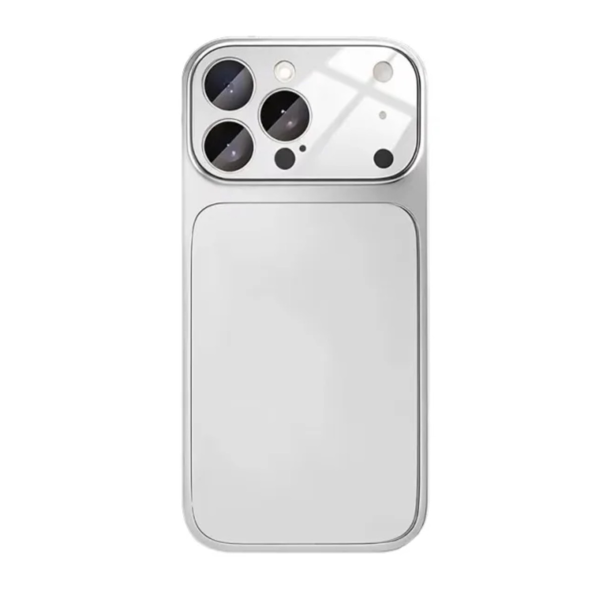 Funda Para iPhone 17 Pro Max Mate Uso Rudo Con C&aacute;mara Protector Plateado image number null