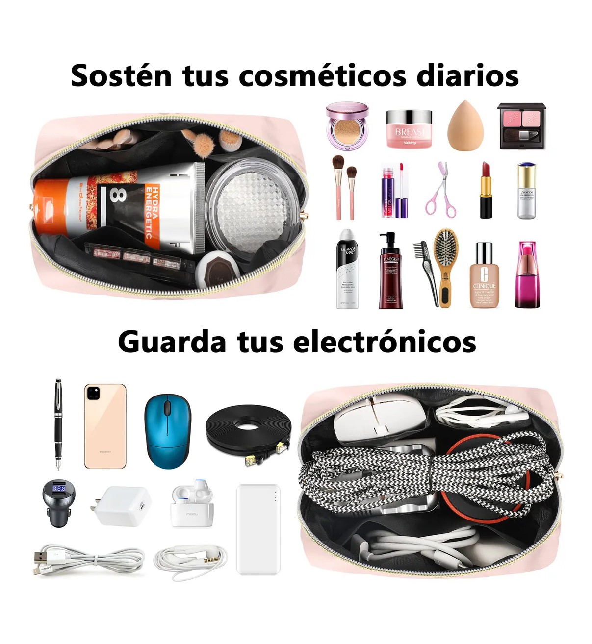 Mochila de Mujer Escolar de Moda Impermeable y Antirrobo Rosa Bloosom image number null