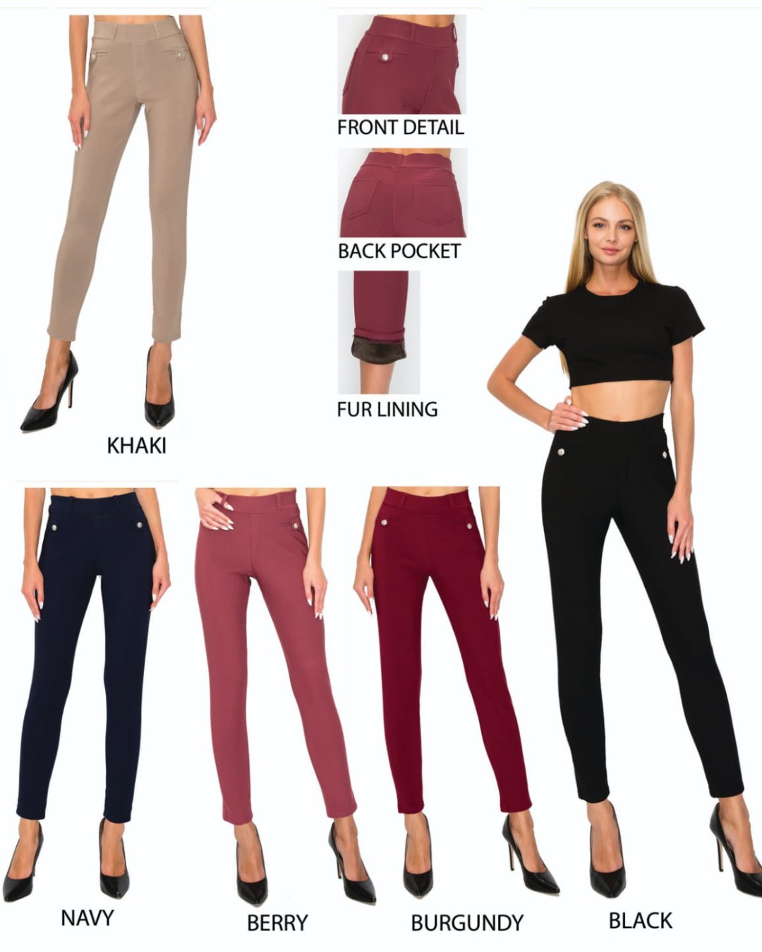 PAQUETE DE 10 PIEZAS DE PANTALON SCUBA CON BOTONES image number null