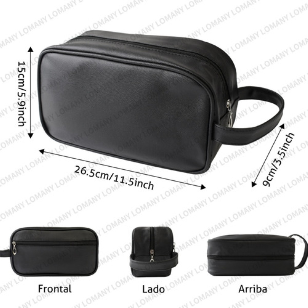 Sobaquera Neceser De Viaje Para Caballero Negro image number null