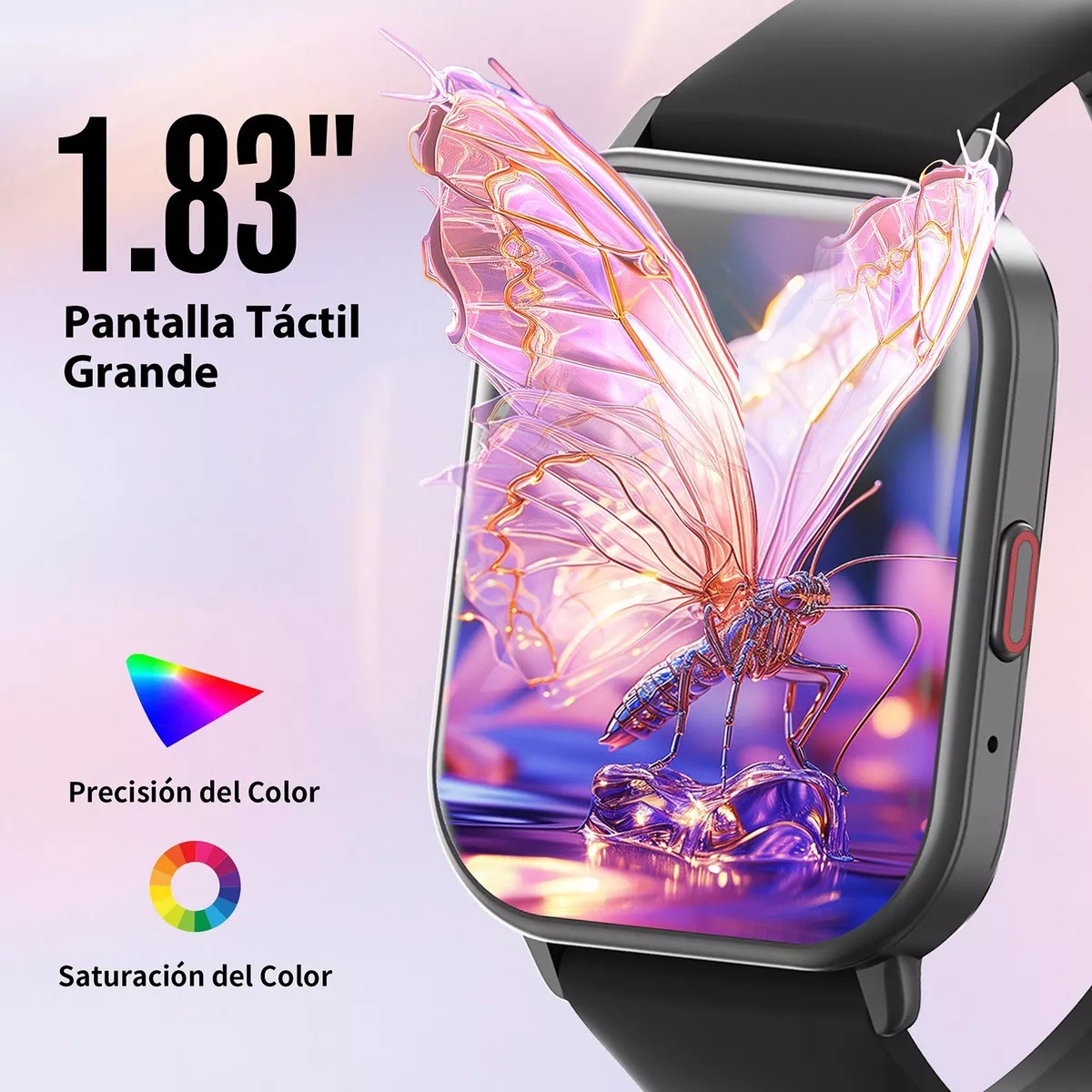 Reloj Inteligente Smartwatch Bluetooth Llamada Alexa Negro. image number null