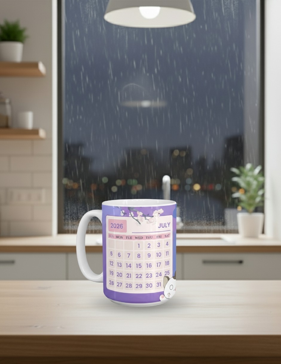 Taza de cer&aacute;mica 445 ml Julio 2026 TINK image number null
