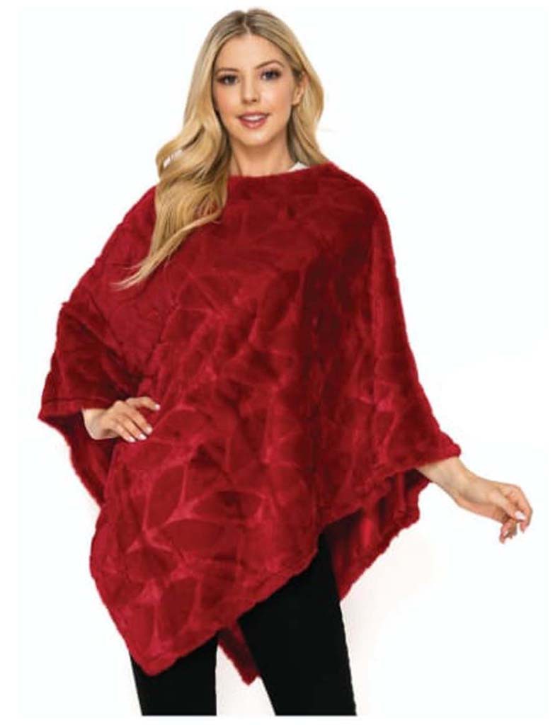 PAQUETE 6 PIEZAS PONCHO DE PELUCHE ESTAMPADO DE HOJAS image number null