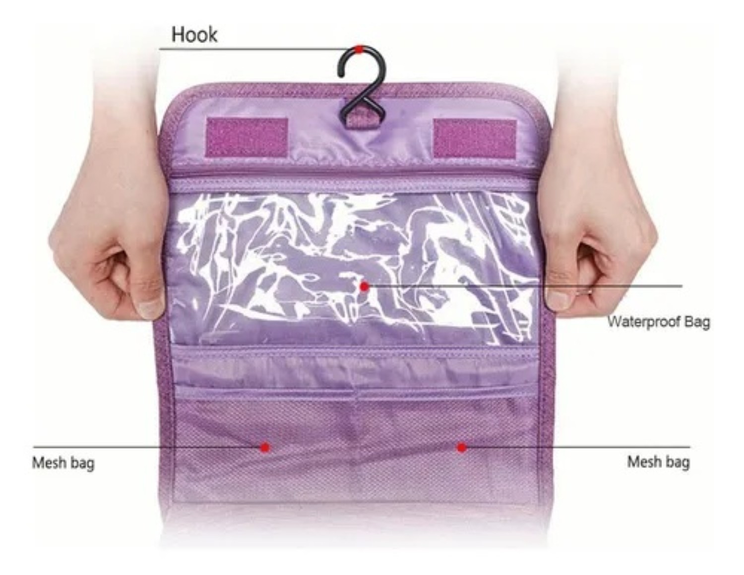 Neceser De Viaje Mujer, Cosmetiqueras,bolsa Organizadora azul image number null