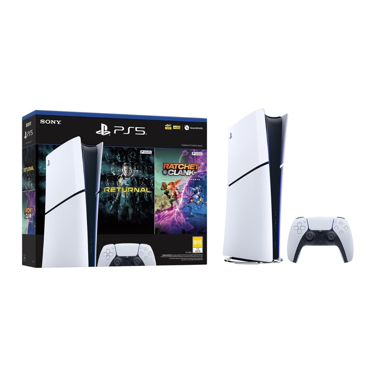 PlayStation&reg;5 (Modelo Slim) - Pack con 2 Juegos - Ratchet- Digital image number null