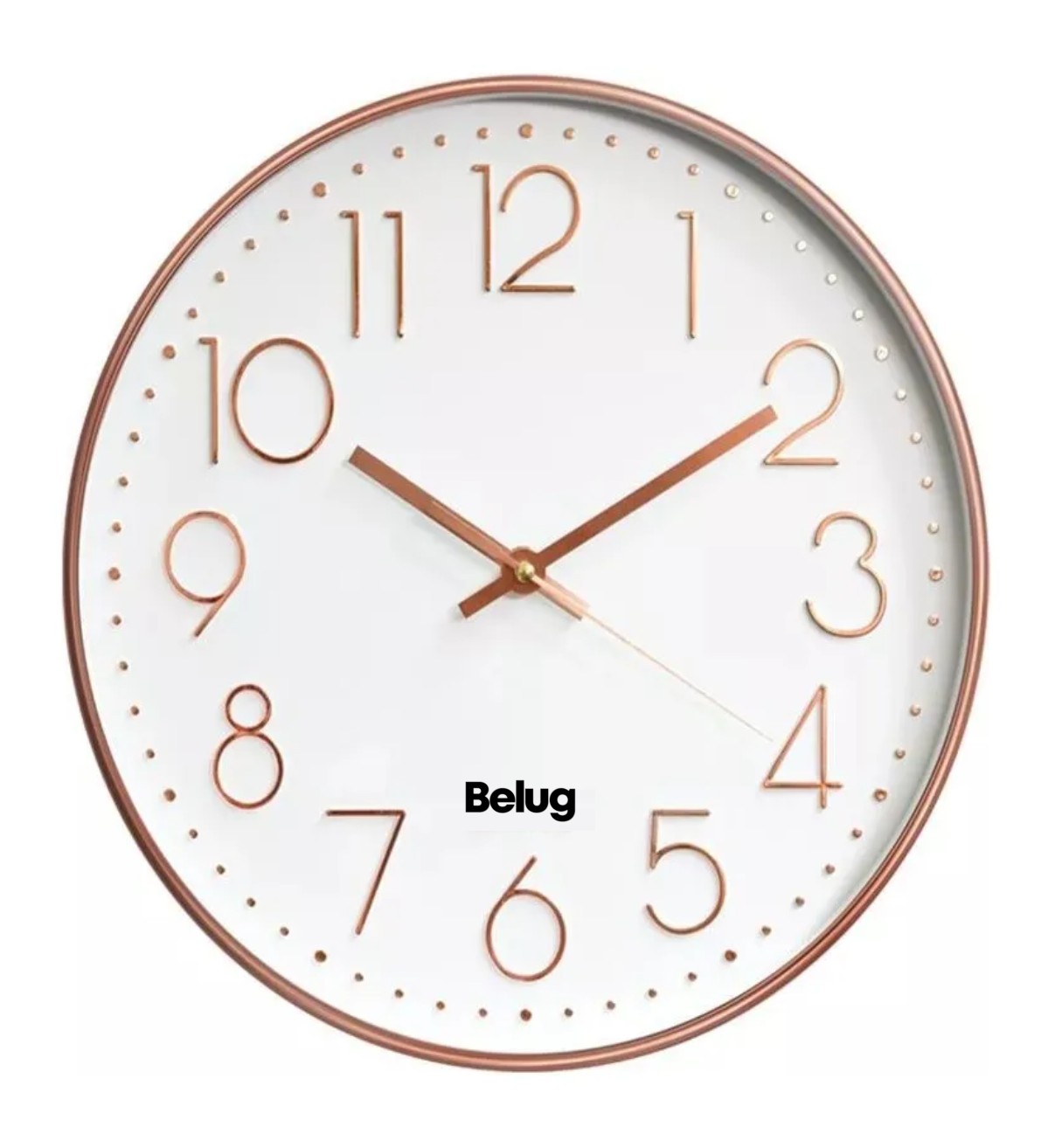 Reloj De Pared Silencioso De Dise&ntilde;o Moderno De 12 Pulgadas Belug image number null