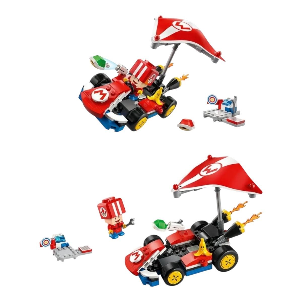 Kit Lego Super Mario Kart Est&aacute;ndar Toad Mec&aacute;nico Auto 72032 image number null
