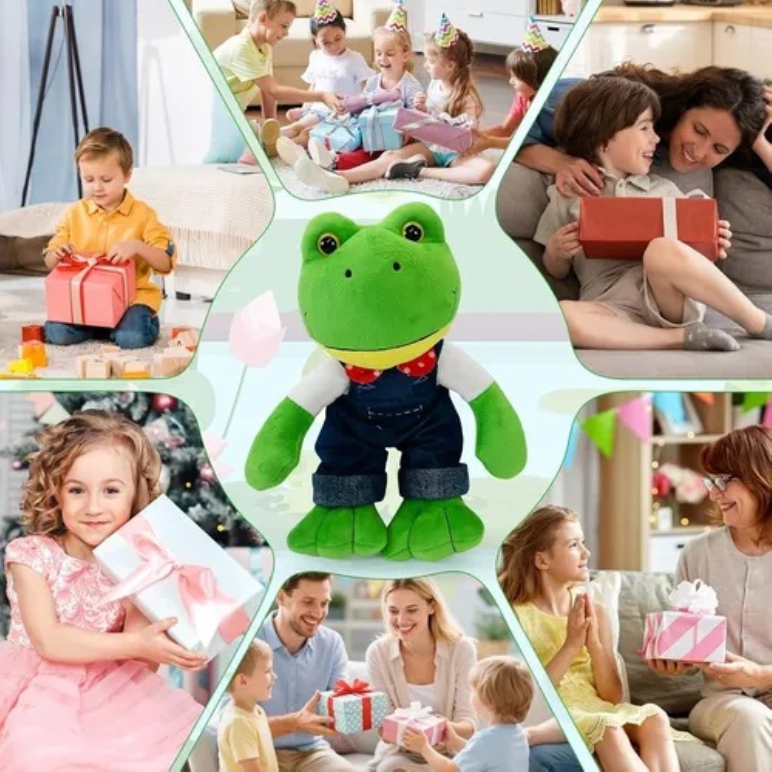 Peluche Rana Rene 30cm Verde image number null