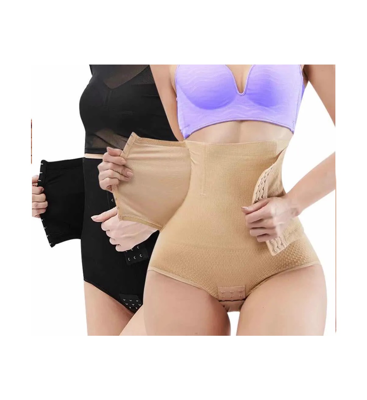 Panty Faja Calz&oacute;n Levanta Pompa Doble Compresi&oacute;n Reductora Negro M/L Malubero image number null