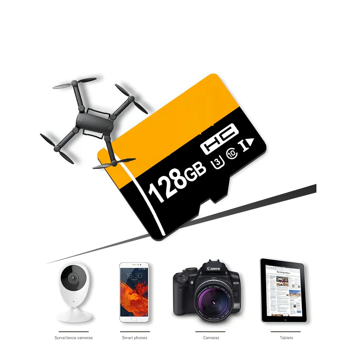 Par Tarjetas 128GB 80MB/s para Video 4K C&aacute;maras image number null