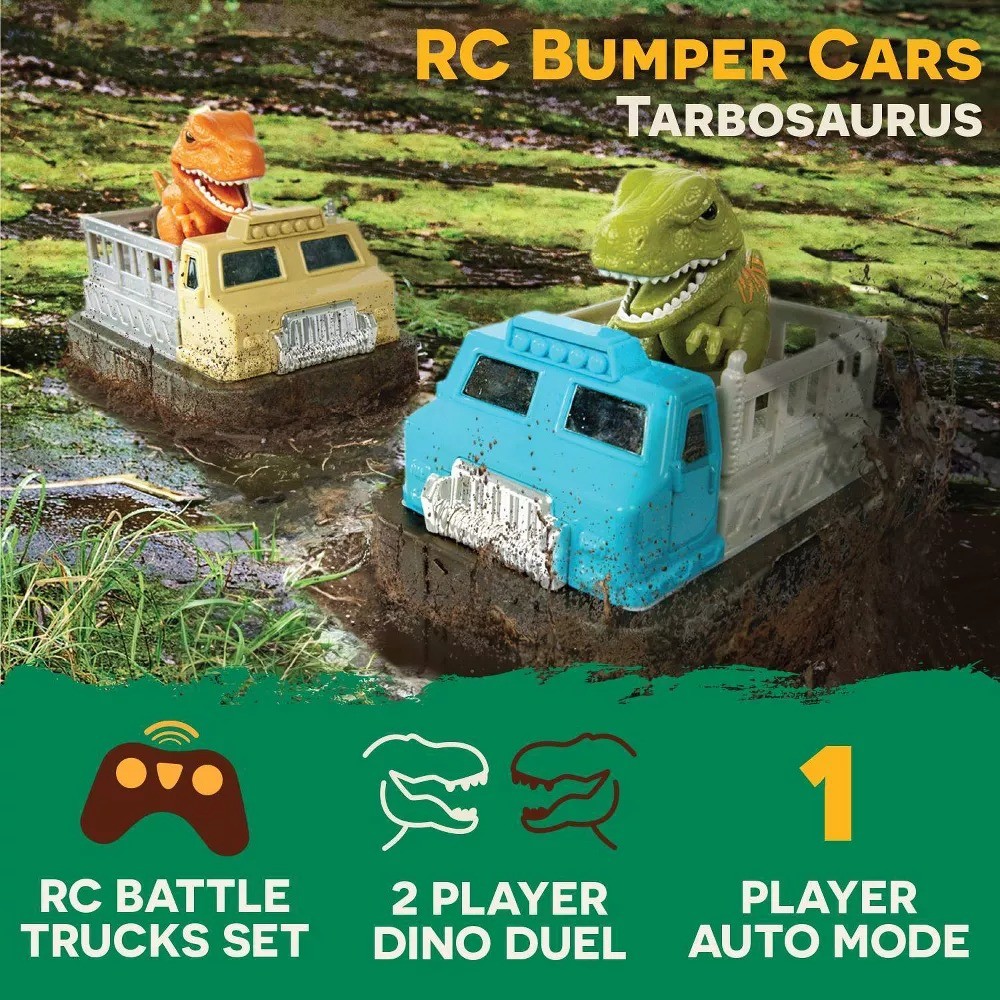 TERRA by Battat Juego Coches Choque a Control Remoto Dinosaurio image number null
