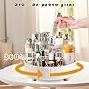 A VIDA4U Organizador de Maquillaje Giratorio 360 &deg;, Vitrinas Giratorias para el Cuidado de la Piel y Cosm&eacute;ticos, y Soporte para Perfumes, Gran Caja de Almacenamiento para Ba&ntilde;o y Dormitorio. image number null