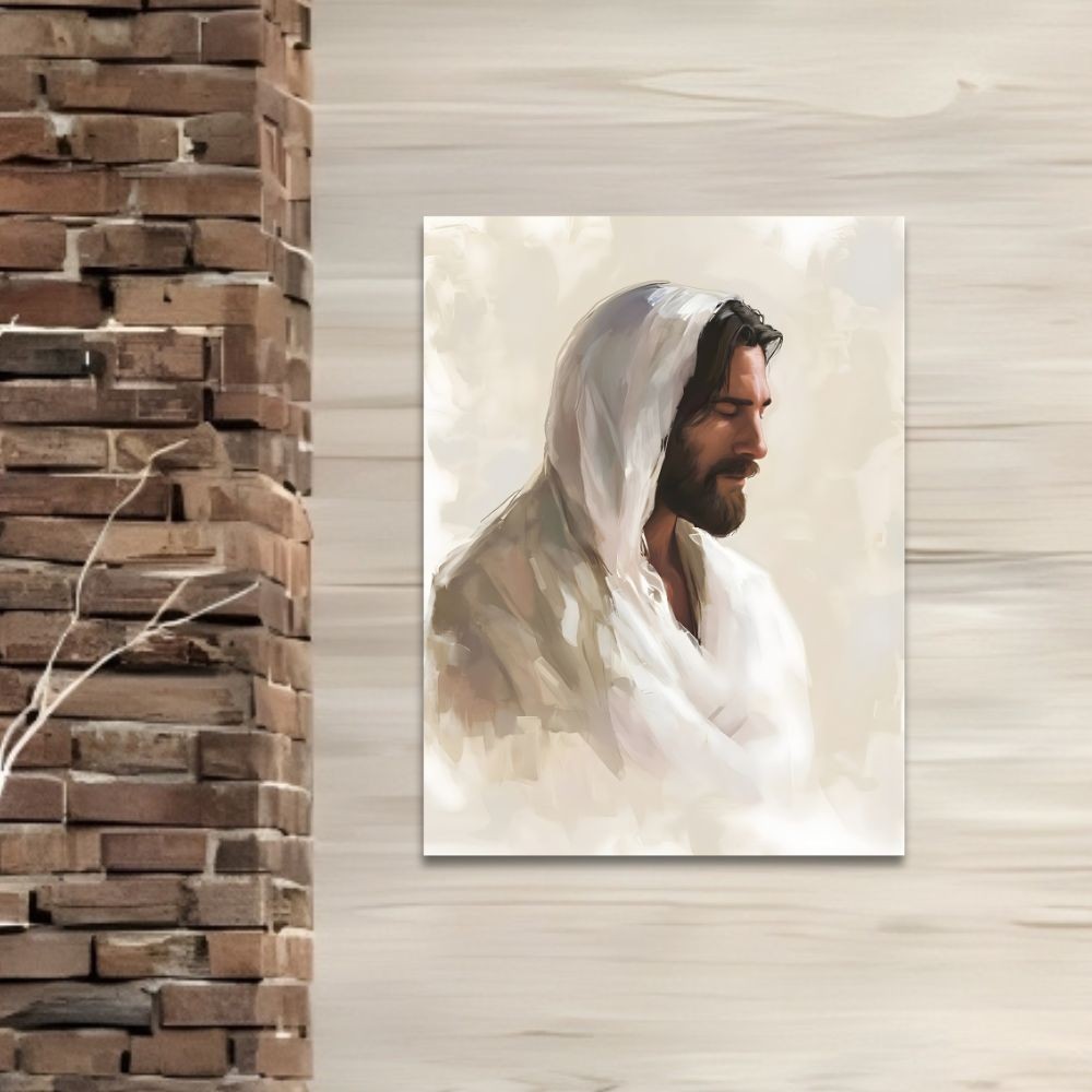 Cuadro Decorativo Religioso 20x30cm Jes&uacute;s al &Oacute;leo image number null