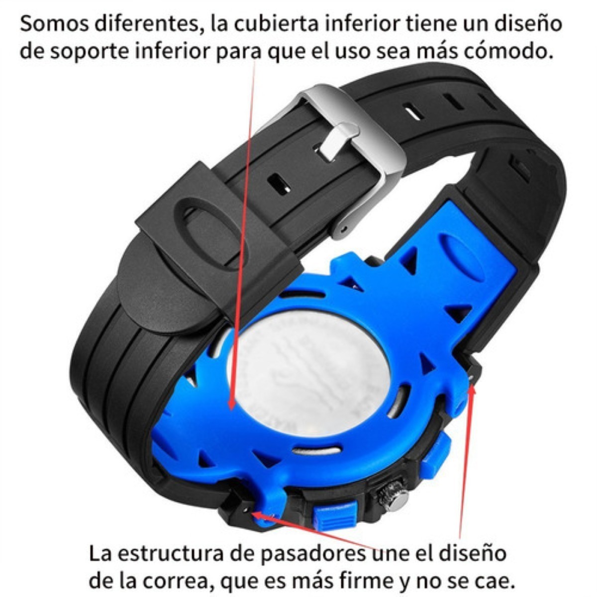 "Reloj Electr&oacute;nico Para Ni&ntilde;os Deportes A Prueba De Agua Azul negro " image number null