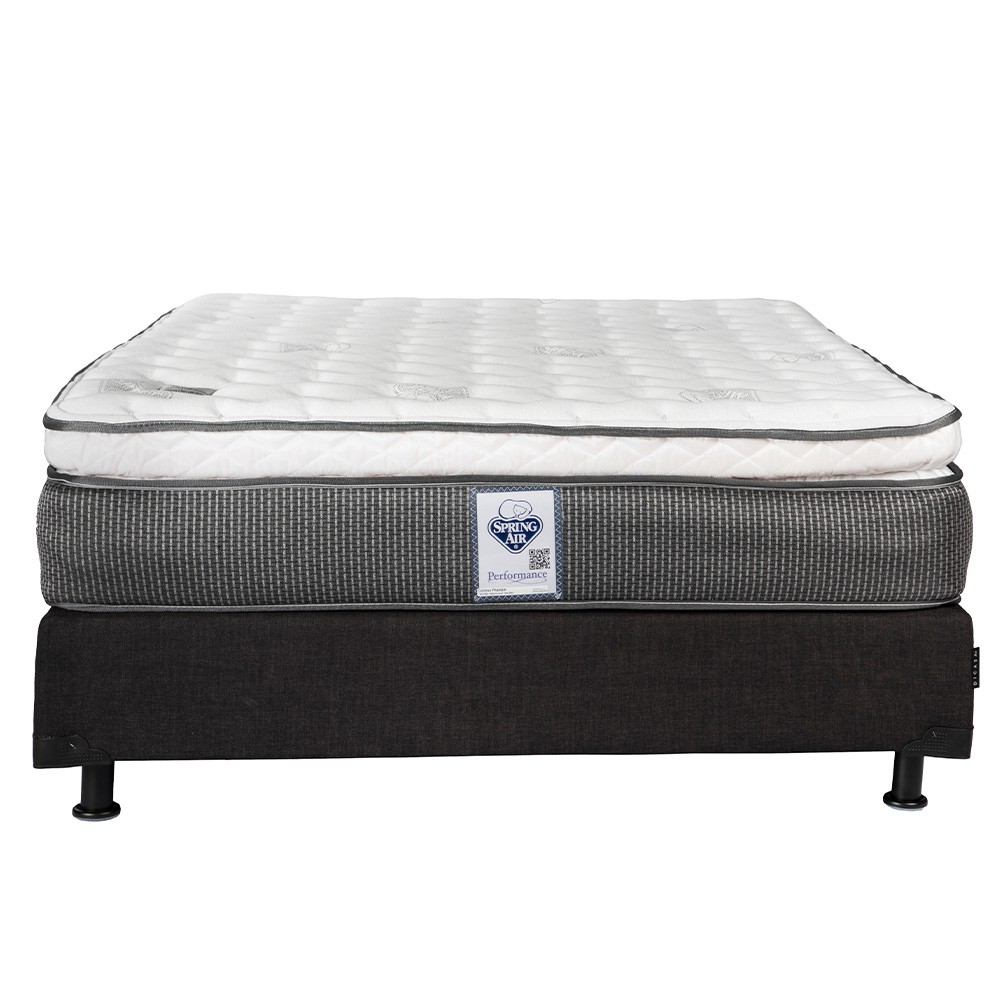 Colch&oacute;n Matrimonial Spring Air Phantom Con Box Negro + S&aacute;banas Softy ENTREGA EN CDMX Y A.M. image number null