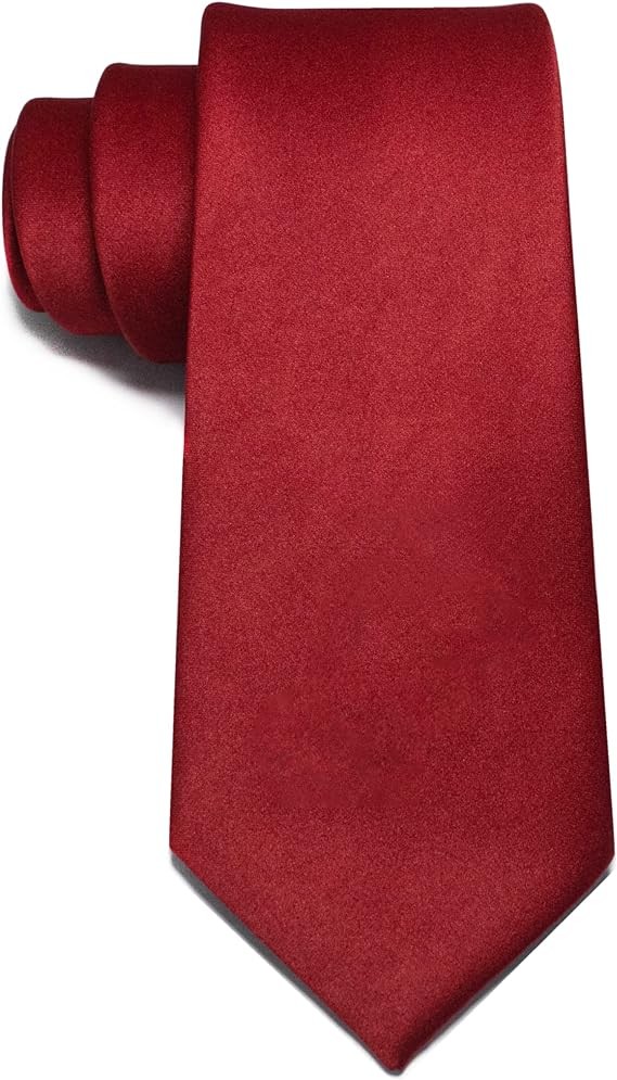 Corbatas de Sat&eacute;n para Hombre, Corbata Lisas Slim Delgada para Caballero, Accesorio Elegante de Alta Calidad para Trajes, Regalo Perfecto para Marido, Padre o Amigo. image number null