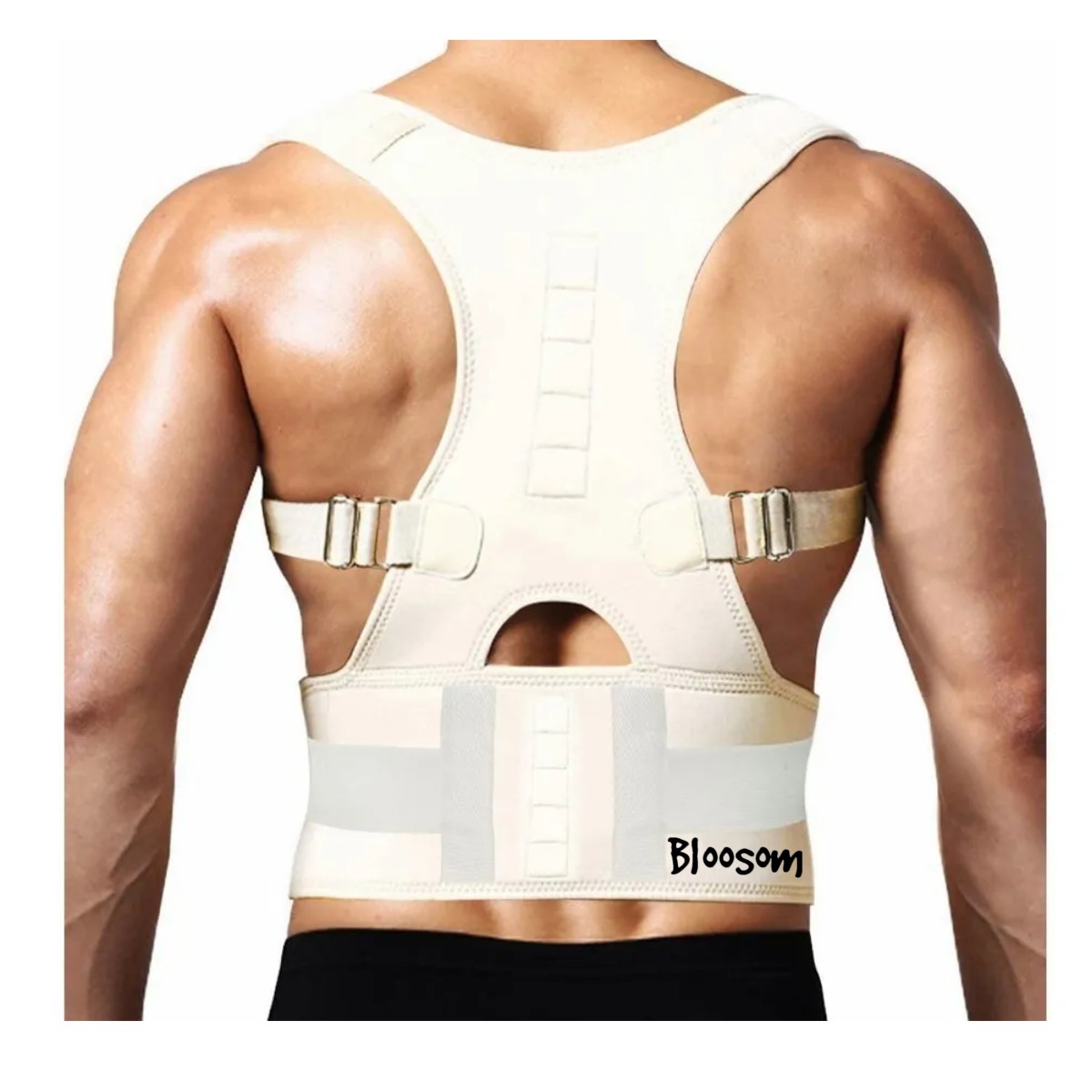 Corrector De Postura Con Imanes Soporte Lumbar Oferta M Beige image number null