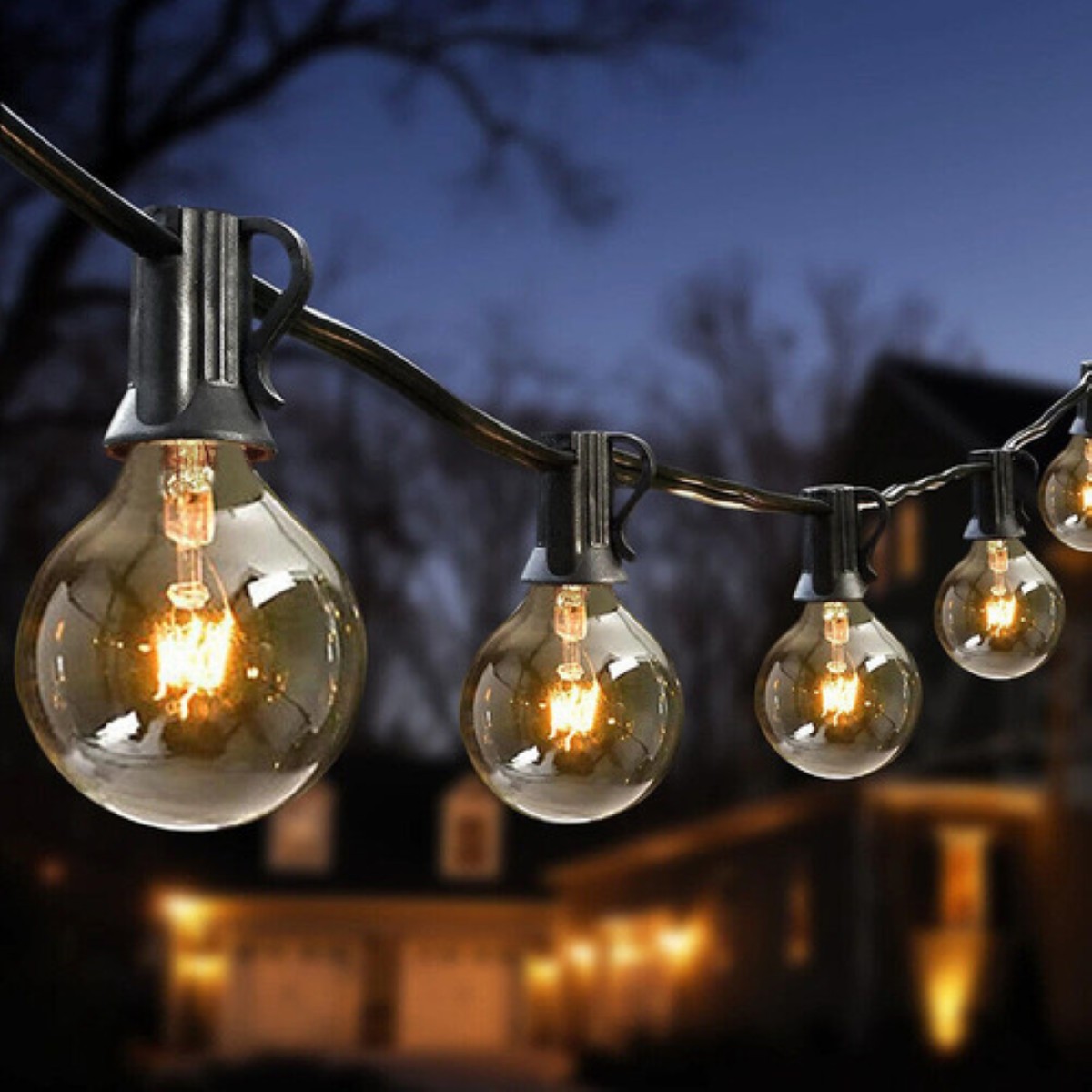 Led Guirnalda De Luces 25+2 Focos De Exterior Vintage 15m image number null