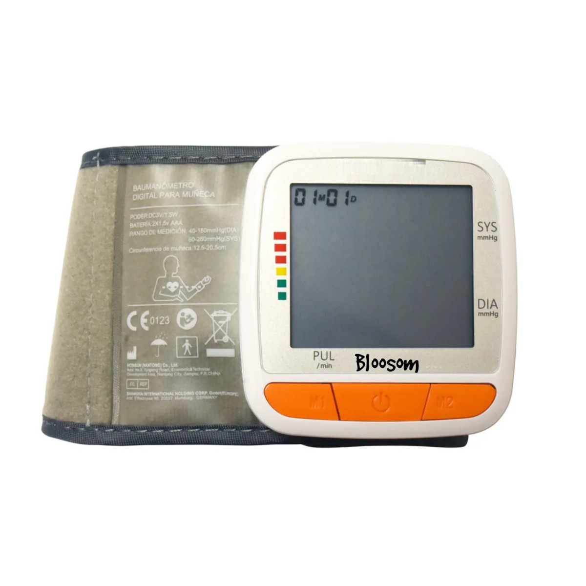 Bauman&oacute;metro Para Mu&ntilde;eca Con 90 Memorias Para Dos Usuarios Color Blanco/Naranja image number null