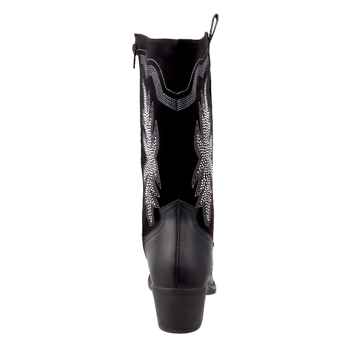 Bota Vaquera para Dama Dominiq Mod. 21151 Bordado y Estoperoles image number null
