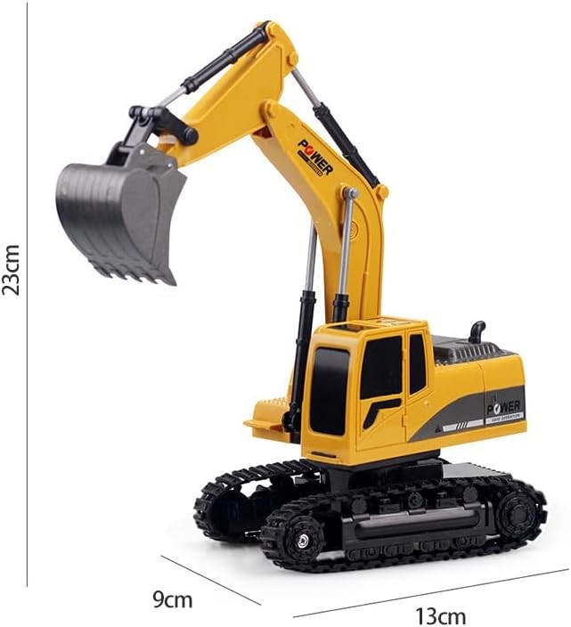 ZAKULU Excavadora RC de 6 Canales Excavadora de Construcci&oacute;n RC Juguete Excavadora con Tapa de Metal de Aleaci&oacute;n Regalo para Ni&ntilde;os y Ni&ntilde;as con Luces y Sonidos image number null