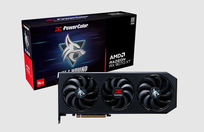 Tarjeta de Video PowerColor AMD Radeon RX 9070 XT Hellhound, 16GB 256-bit GDDR6, PCI Express 5.0 image number null