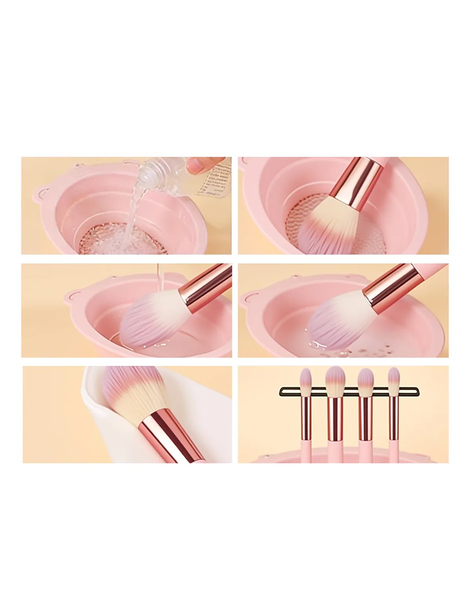 Espejo De Maquillaje Recargable Port&aacute;til Cepillo 15p image number null