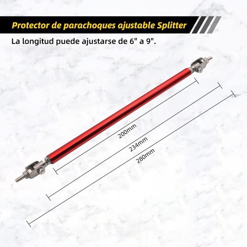 "Sujetador De Lip Splitters Tirantes Struts Palitos Tensores Rojo ". image number null