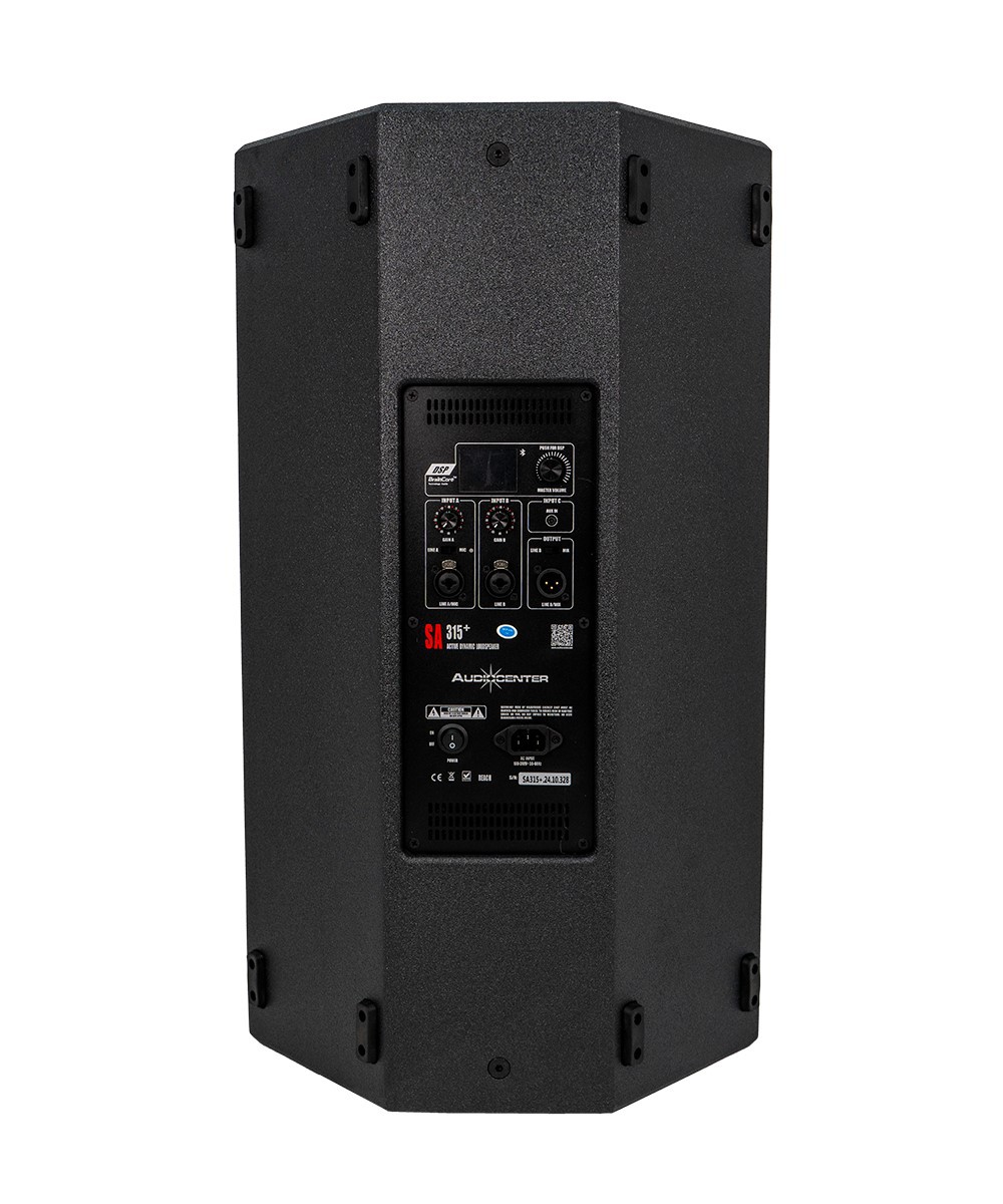 Bafle Activo AUDIOCENTER SA315+ Bluetooth 15 Pulgadas 2000w Color Negro image number null