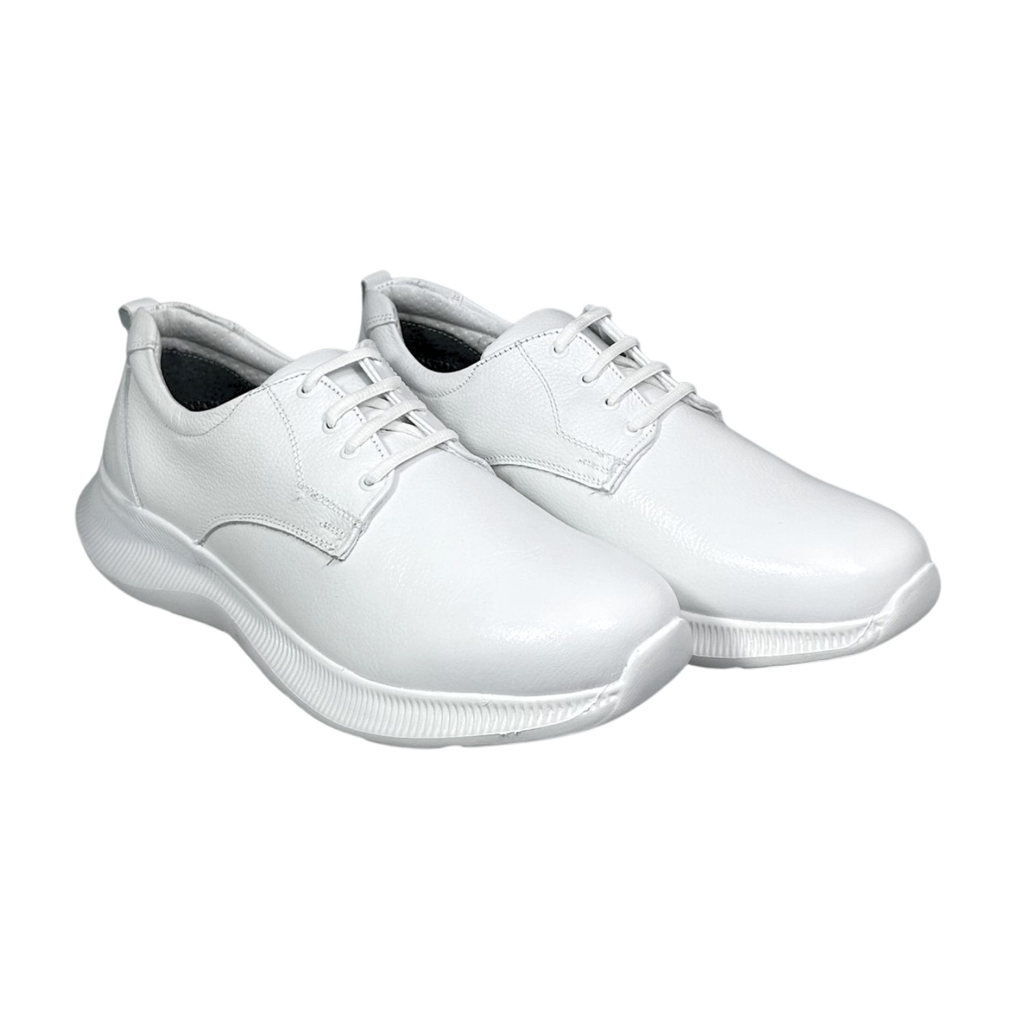 Zapato Servicio Clinico Big Apple 802 Blanco Piel Agujetas image number null