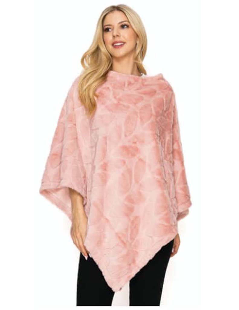 PAQUETE 6 PIEZAS PONCHO DE PELUCHE ESTAMPADO DE HOJAS image number null