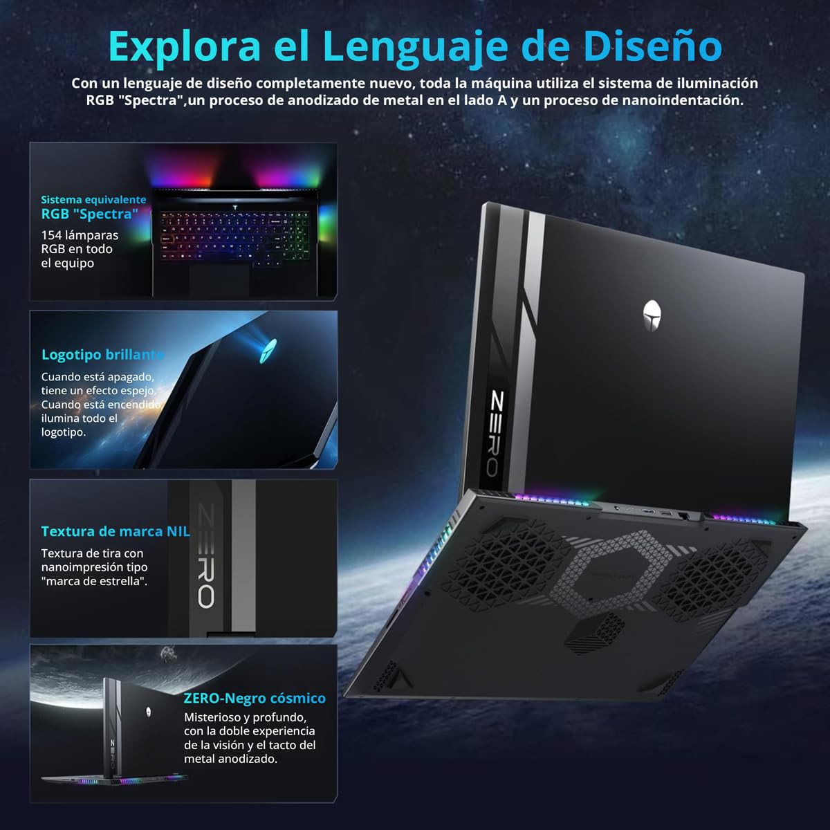 Laptop Gamer Thunderobot Zero 18 Pro 5080 18" QHD+ 240 Hz 32 GB de RAM image number null