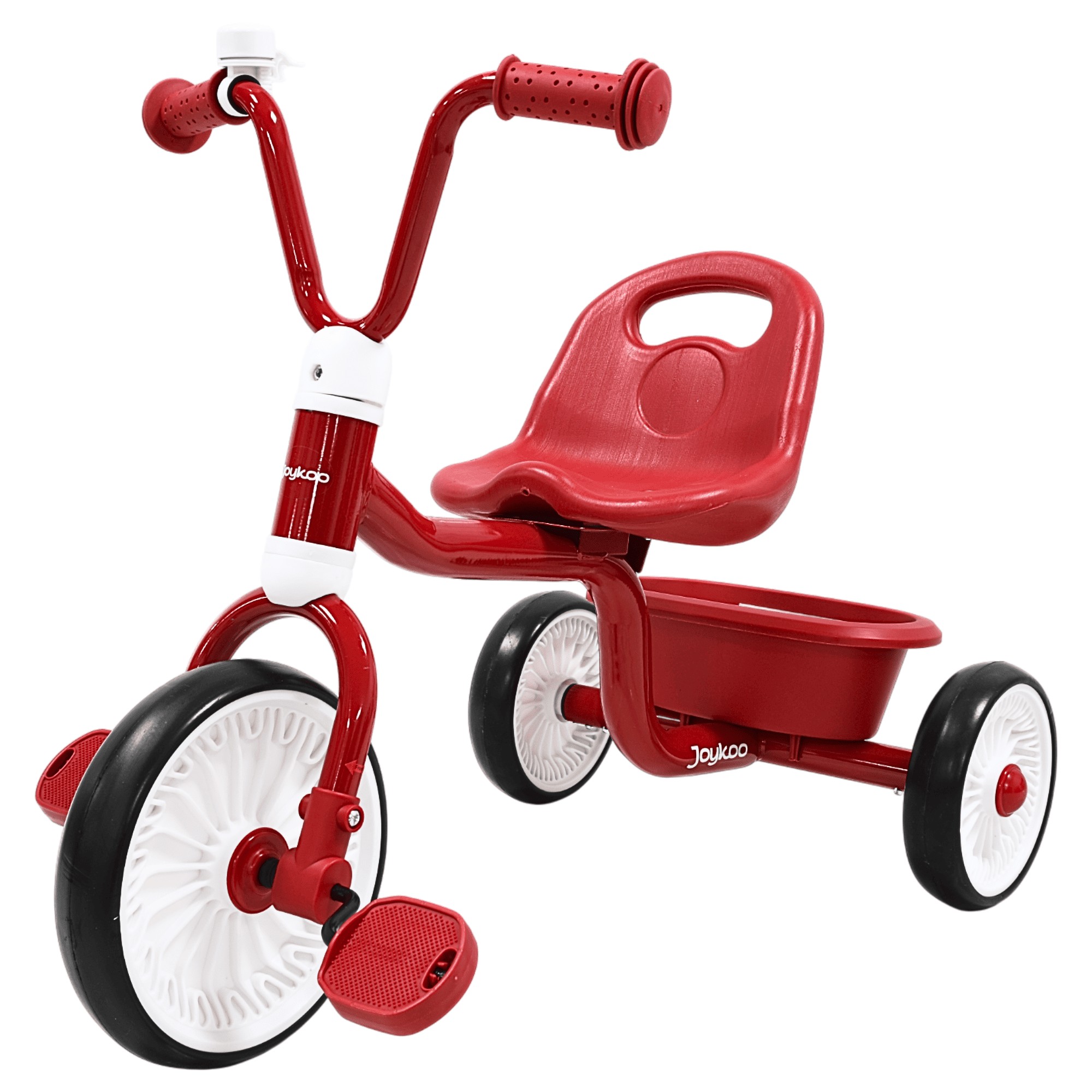 Triciclo para Ni&ntilde;os Asiento Ajustable Ruedas de Eva con Canasta Apto a partir de 2 A&ntilde;os Soporta hasta 25 kg - Rojo image number null