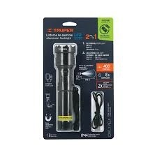 Linterna LED recargable c/luz de emergencia, 410 lm, Truper-LINAR-410 image number null